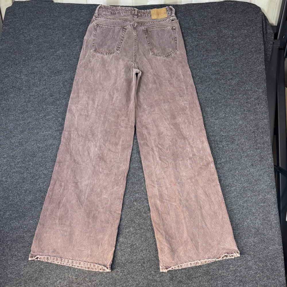 BDG Urban Outfitters Puddle Jeans Womens 28X32 Brown Denim Medium Wash Wide Leg